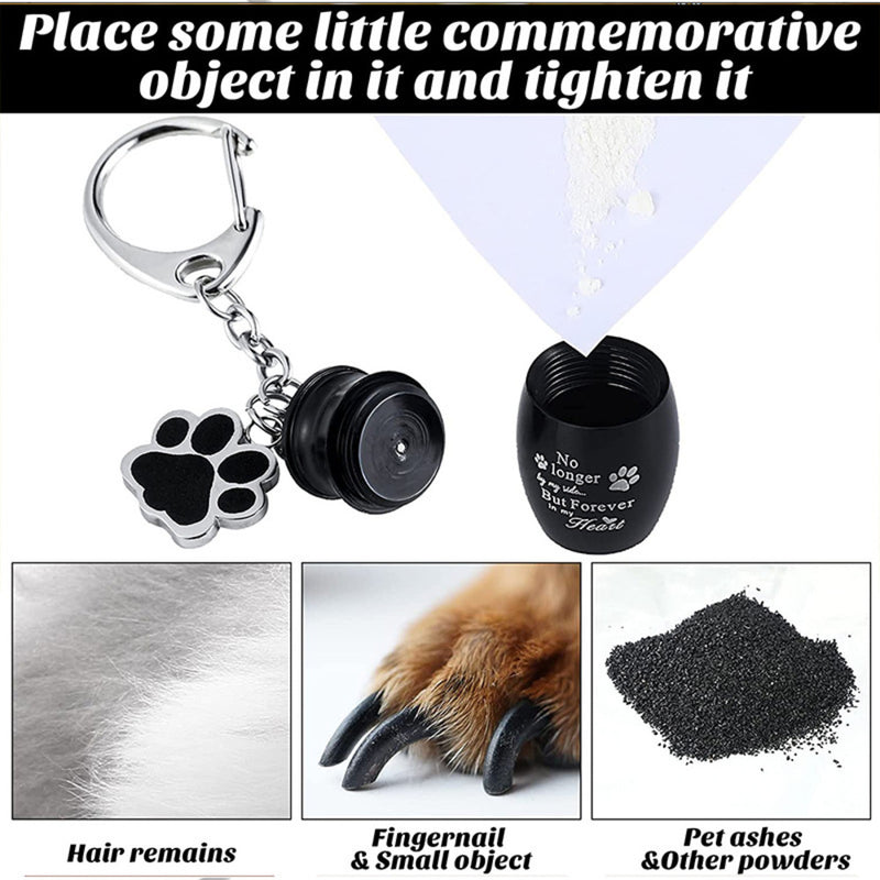 Pet Urn Keychain for Dog & Cat Ashes