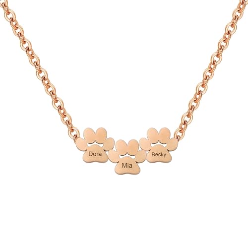 Personalized Paw Print Necklace