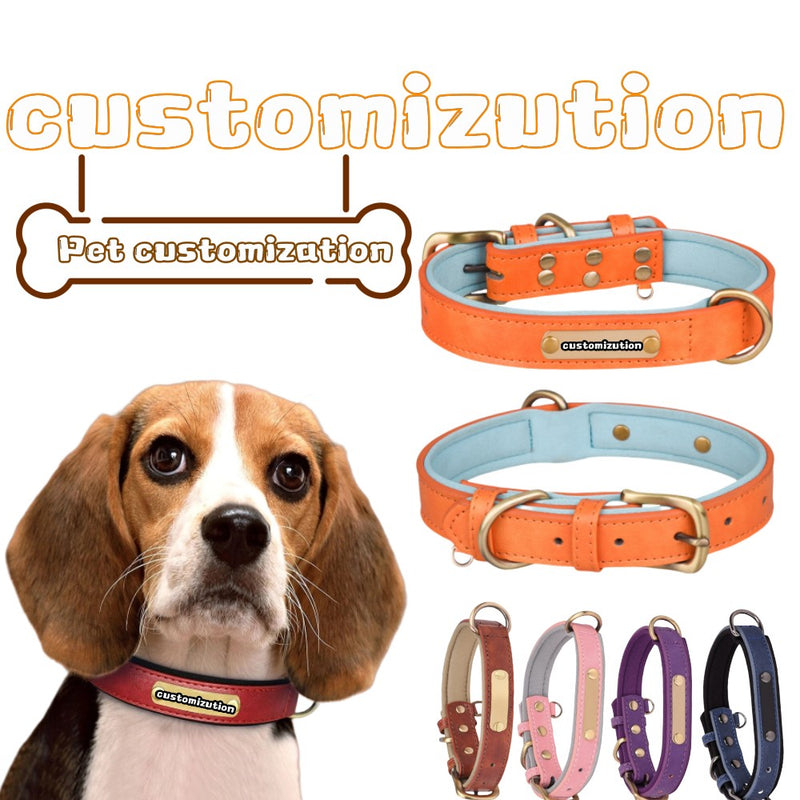 Custom PU Leather Pet Collar