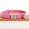 Cat Collar Personalized with Name Phone Number Engraved,Customized with Bell for Small Dogs Puppy Kitten