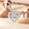 Custom Heart Angel Wings Pet Necklace With Paw Print 925 Sterling Silver Personlized Engraved Dog Cat Necklace With Name Puppy Animal Anniversary Pet Lovers Jewelry Birthday Chritmas Gifts For Women