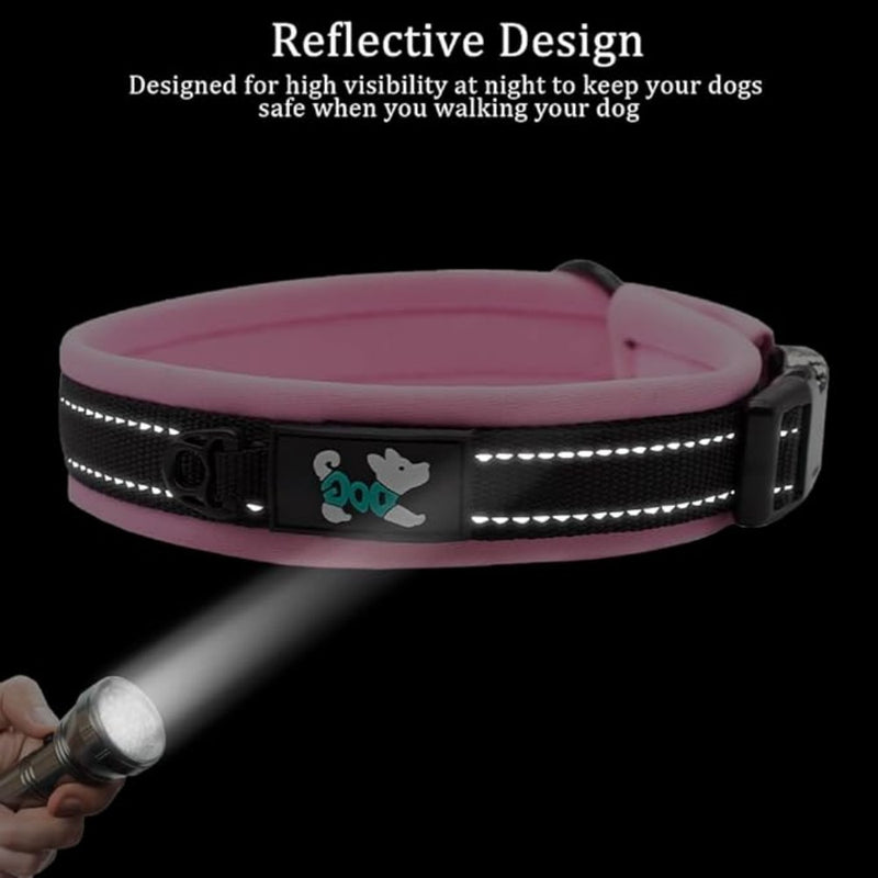 Reflective Nylon Personalized Dog Collar