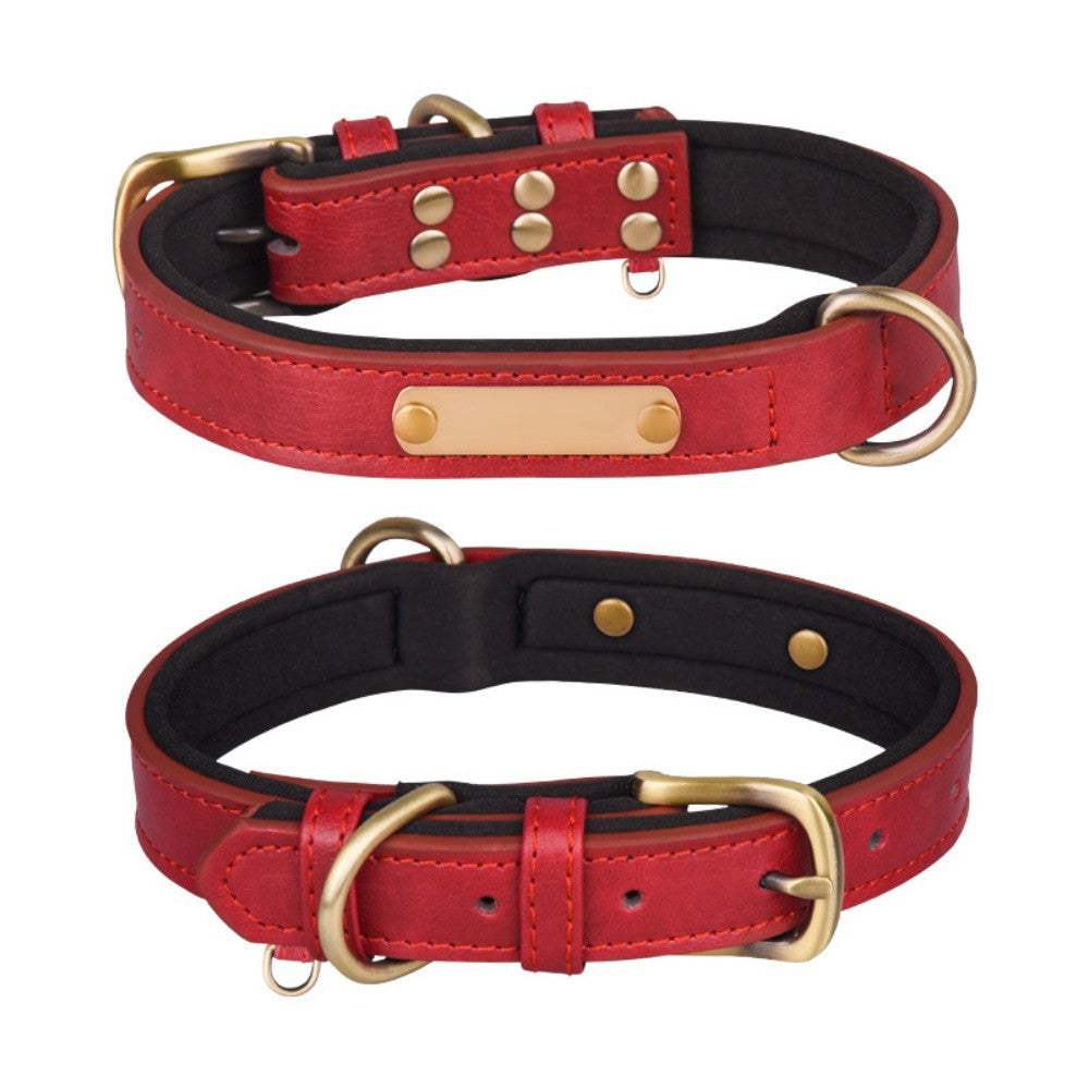 Custom PU Leather Pet Collar