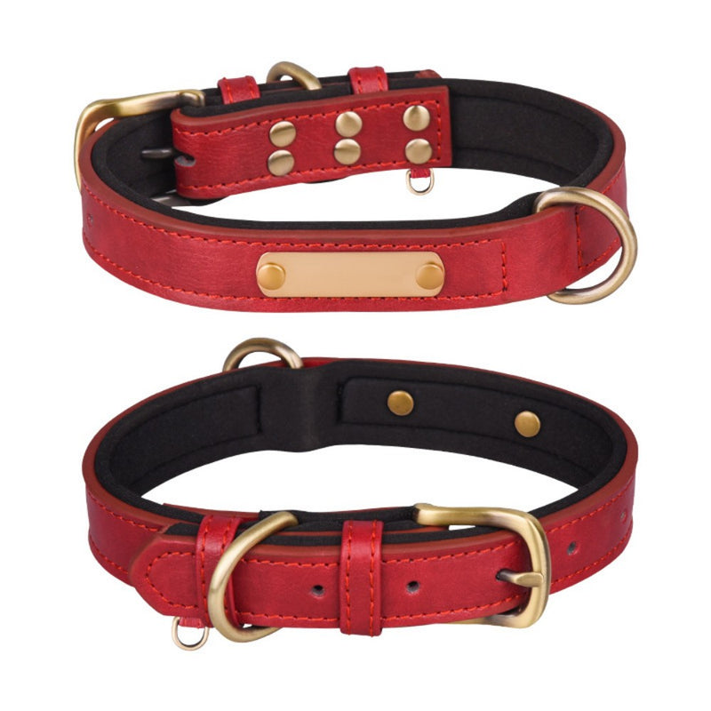 Custom PU Leather Pet Collar