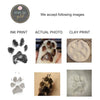 Personalized Dog Paw or Nose Print Necklace for Women, Mom, Pet Memorial Dog Cat Paw Jewelry for Girls, Custom Gifts for Dog Lover, Engraved Name & Photo Picture, Loss of a Pet Dog, Christmas Gift