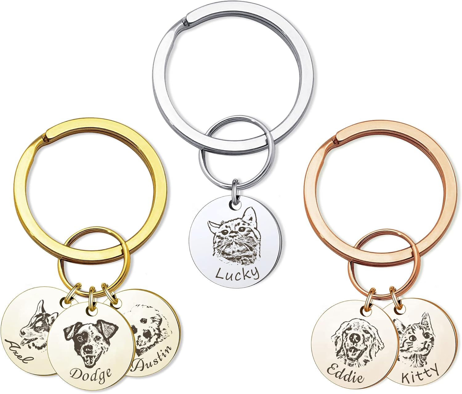 Personalised Pet Photo Keychain –  Memorial Gift