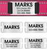 Joytale Personalized Dog Collars, Reflective Nylon Collar with Engraved Name Plate, Customized for Large Dogs, Hotpink, L