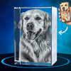 ArtPix 3D Crystal Photo, Personalized Dog Memorial Gifts with Your Own Photo for Dog Lovers, Pet Owners, 3D Laser Etched Picture, Engraved Crystal in Memory of Dog, Customized Gifts