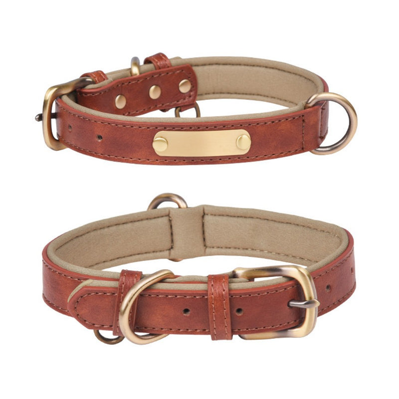 Custom PU Leather Pet Collar