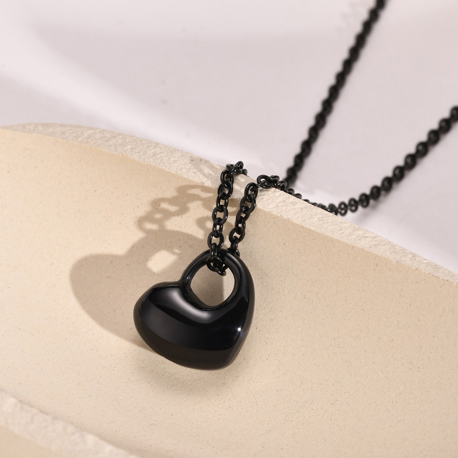 Stainless Steel Heart Urn Pendant Necklace | Engravable Memorial Jewelry