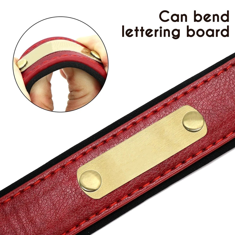 Custom PU Leather Pet Collar